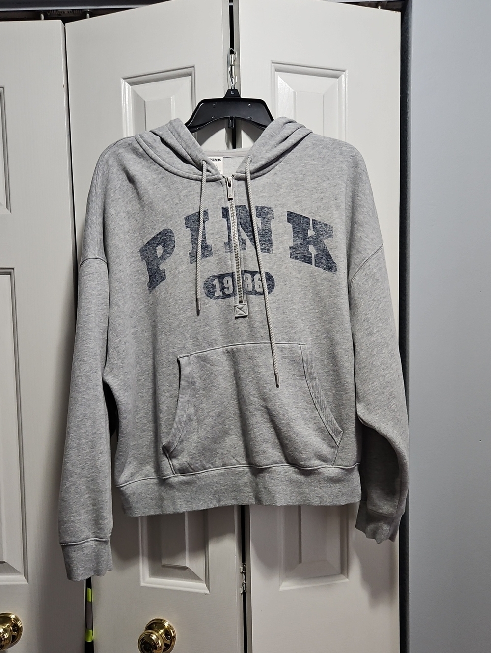 Victoria's Secret PINK Quarter Zip Pullover Hoodie